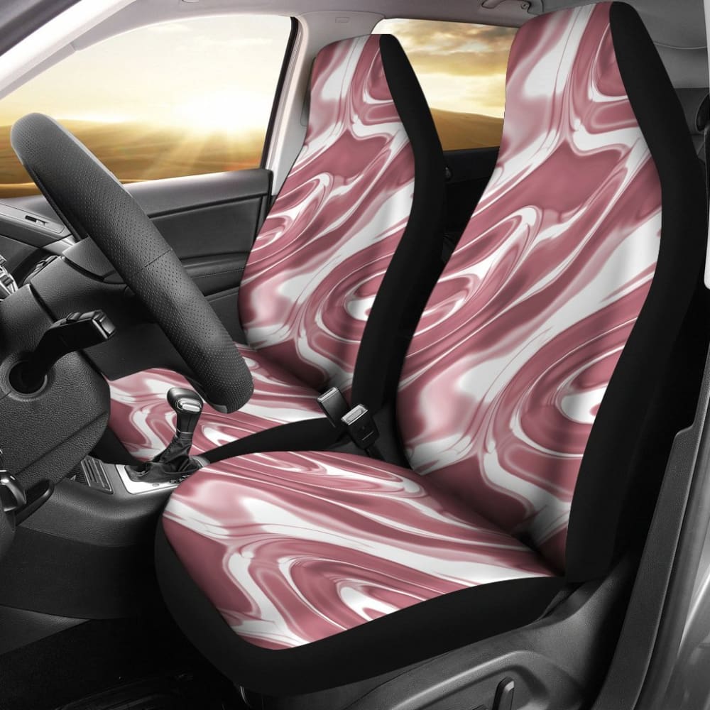 Rose Gold Liquid Metal Car Seat Covers 174510 - YourCarButBetter