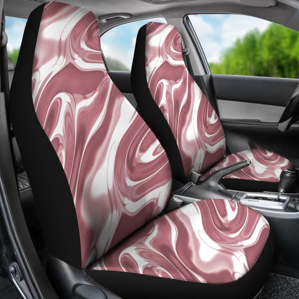 Rose Gold Liquid Metal Car Seat Covers 174510 - YourCarButBetter