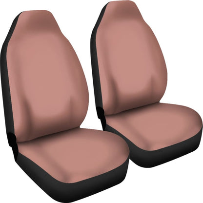 Rose Gold Solid Color Car Seat Covers Set 174510 - YourCarButBetter