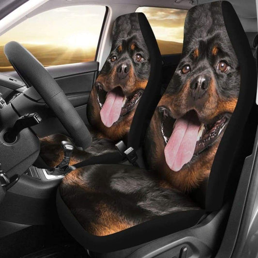 Rottweiler Car Seat Covers Funny Dog Face 201309