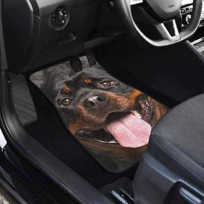 Rottweiler Dog Car Floor Mats Funny Dog Face 223609