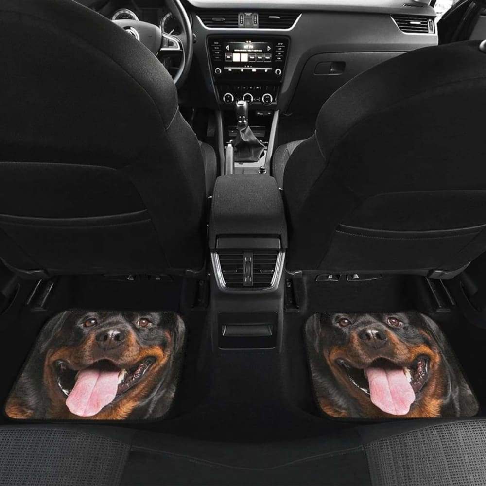 Rottweiler Dog Car Floor Mats Funny Dog Face 223609