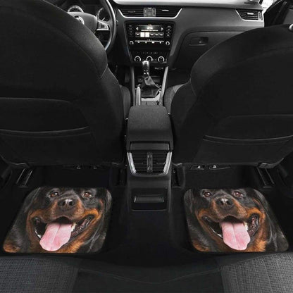 Rottweiler Dog Car Floor Mats Funny Dog Face 223609