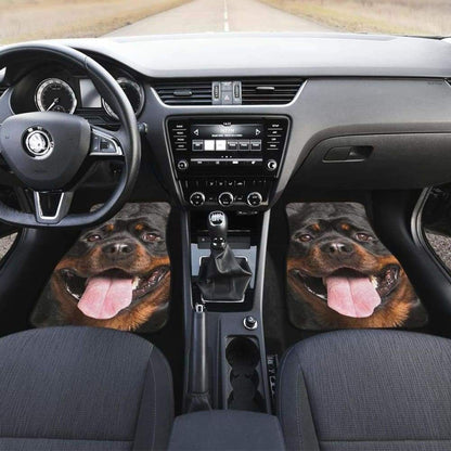 Rottweiler Dog Car Floor Mats Funny Dog Face 223609