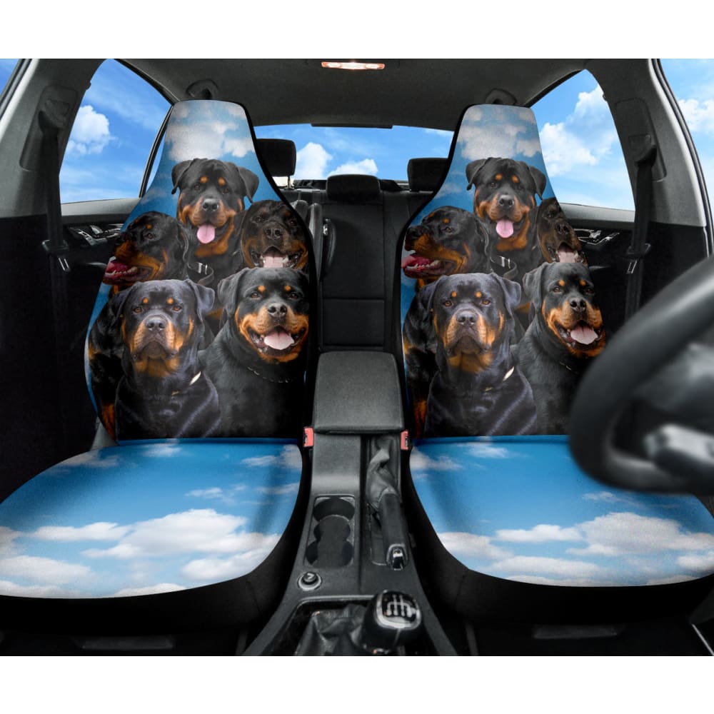 Rottweiler Funny Team Best Gift Idea Car Seat Covers 210501 - YourCarButBetter