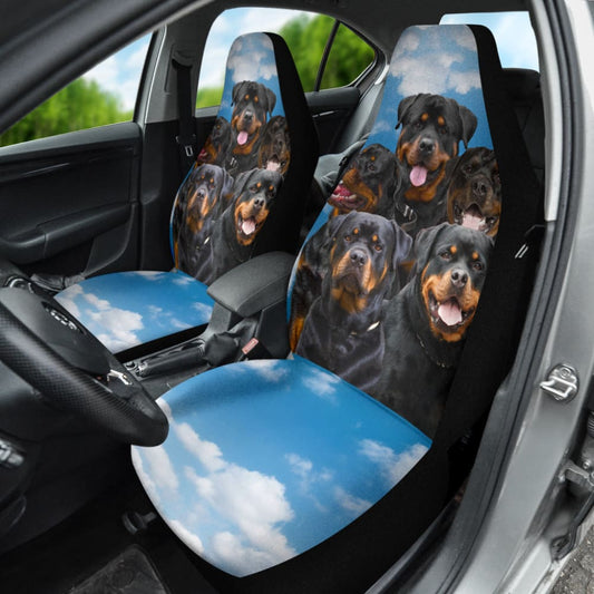 Rottweiler Funny Team Best Gift Idea Car Seat Covers 210501 - YourCarButBetter