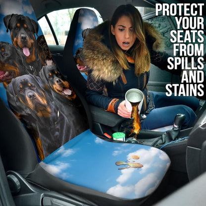 Rottweiler Funny Team Best Gift Idea Car Seat Covers 210501 - YourCarButBetter