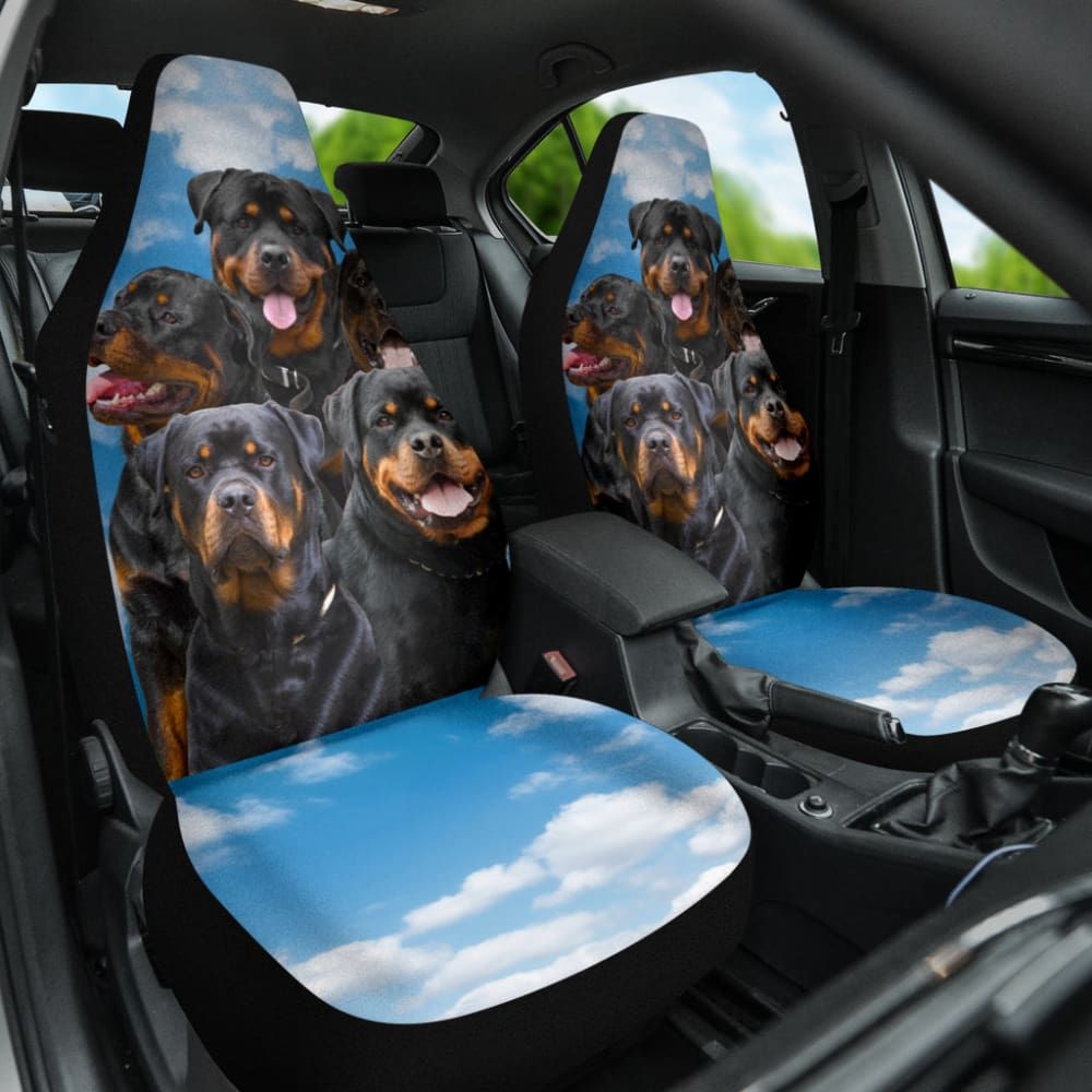 Rottweiler Funny Team Best Gift Idea Car Seat Covers 210501 - YourCarButBetter