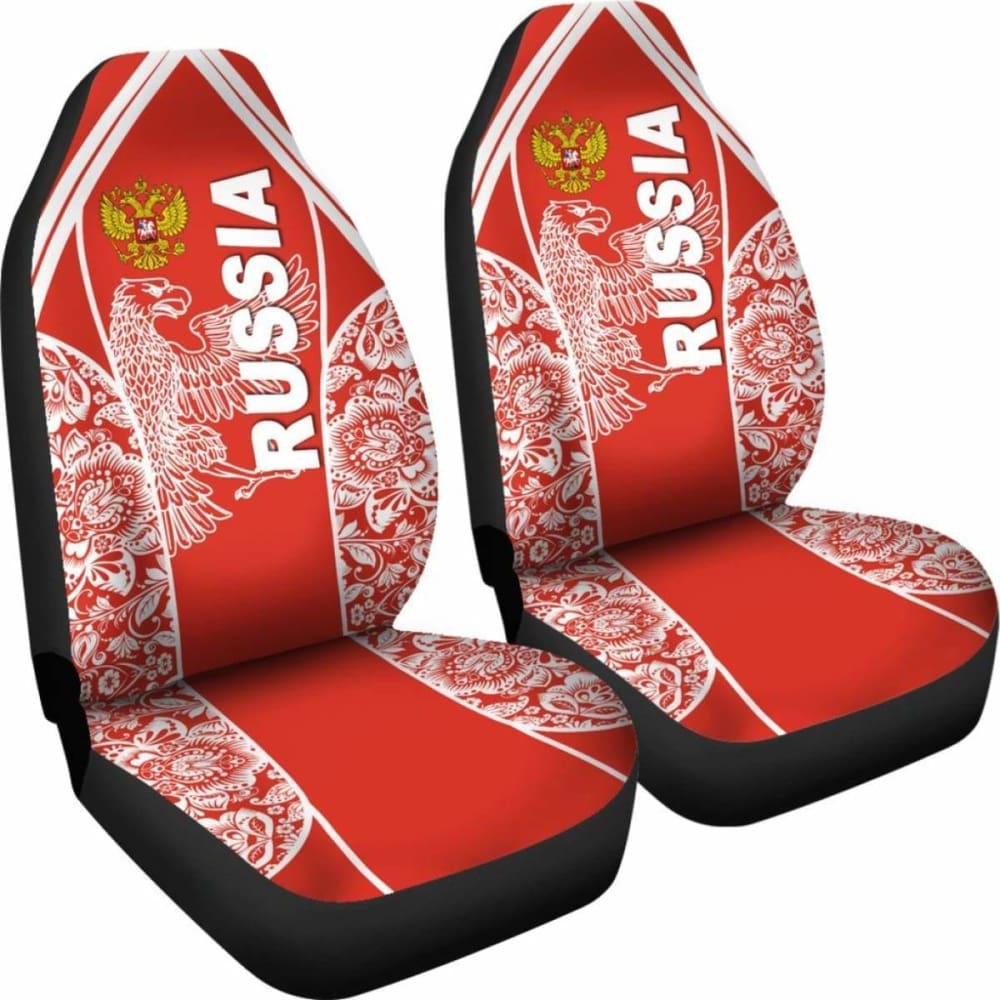 Russia Car Seat Covers - The White Eagle - 110424 - YourCarButBetter