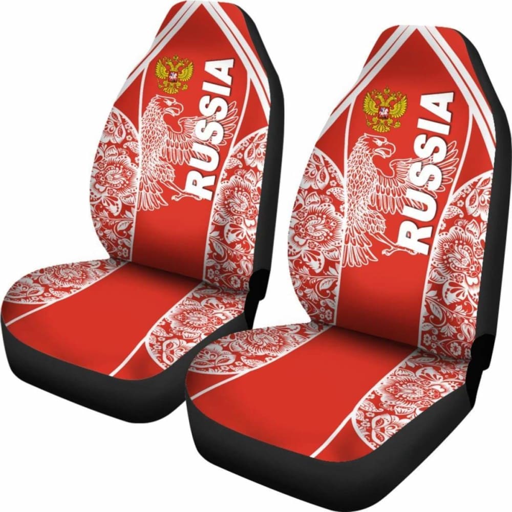 Russia Car Seat Covers - The White Eagle - 110424 - YourCarButBetter