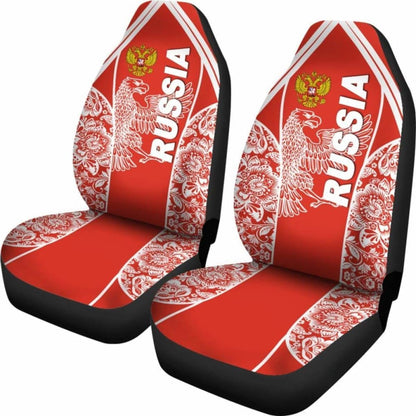 Russia Car Seat Covers - The White Eagle - 110424 - YourCarButBetter