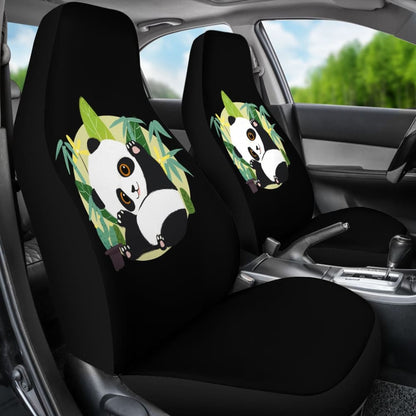 Rustic Panda Design Car Seat Covers 211106 - YourCarButBetter