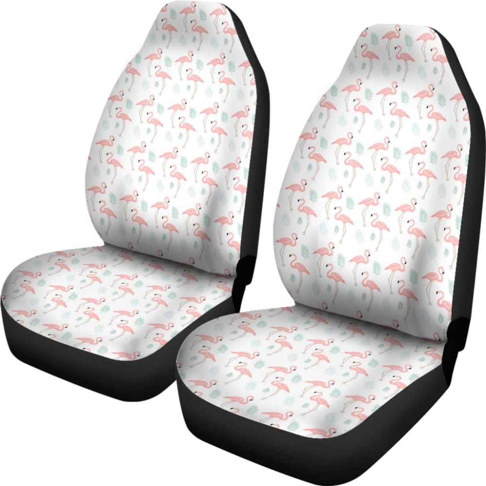 Rustic Pink Flamingo Car Seat Covers 210704 - YourCarButBetter