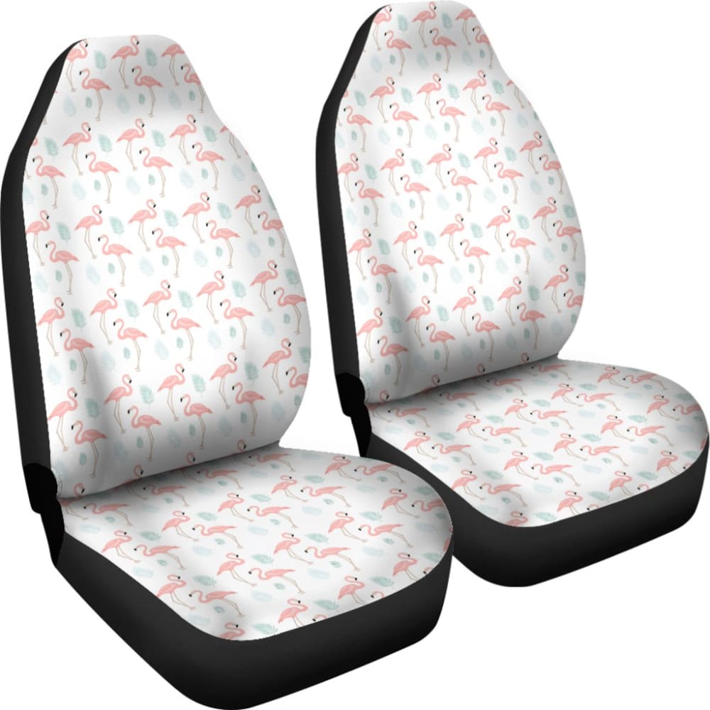 Rustic Pink Flamingo Car Seat Covers 210704 - YourCarButBetter