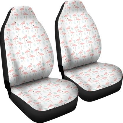 Rustic Pink Flamingo Car Seat Covers 210704 - YourCarButBetter