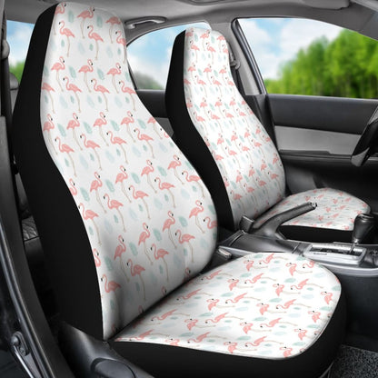 Rustic Pink Flamingo Car Seat Covers 210704 - YourCarButBetter