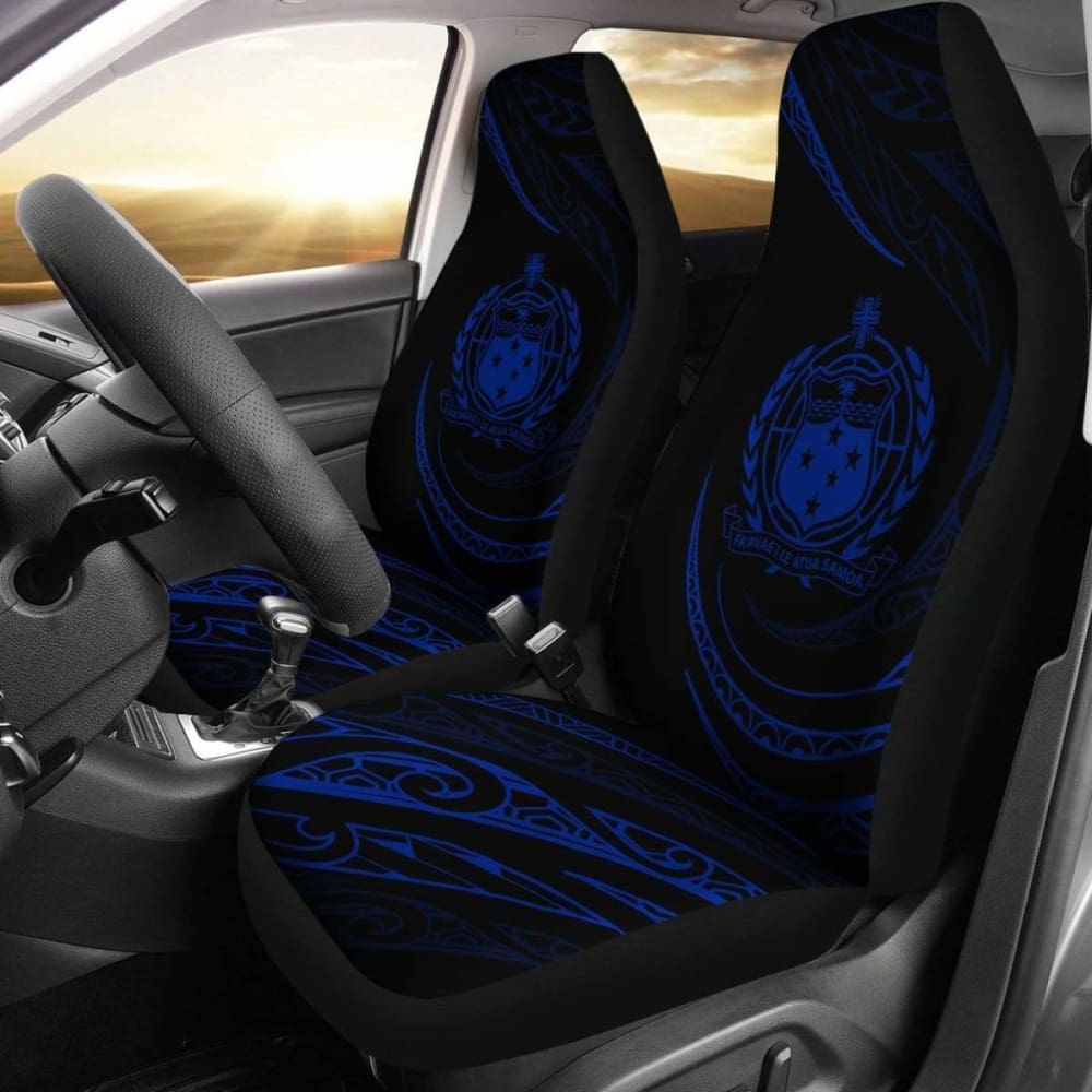 Samoa Car Seat Covers - Blue - Frida Style - 105905 - YourCarButBetter