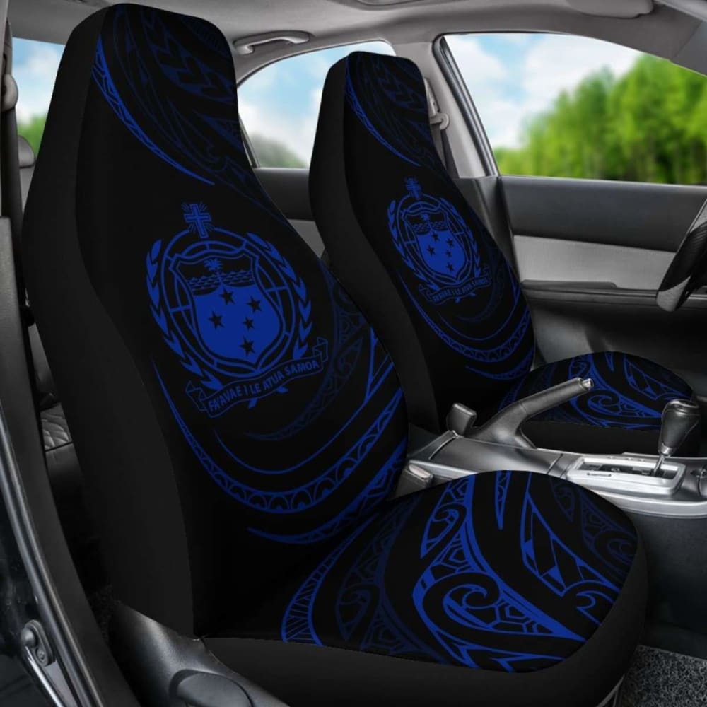 Samoa Car Seat Covers - Blue - Frida Style - 105905 - YourCarButBetter