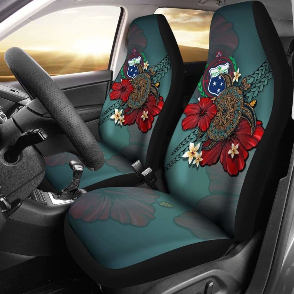 Samoa Car Seat Covers Blue Turtle Tribal Amazing 091114 - YourCarButBetter