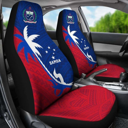 Samoa Car Seat Covers - Samoa Coat Of Arms Coconut Tree - Amazing 1 105905 - YourCarButBetter