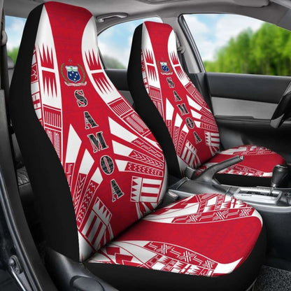 Samoa Car Seat Covers - Samoa Coat Of Arms Polynesian Tattoo Flag - 9 174914 - YourCarButBetter