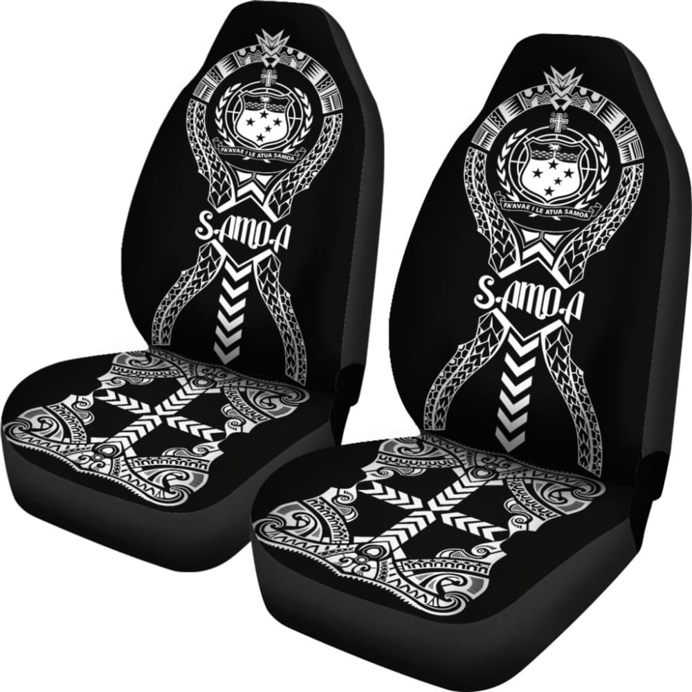 Samoa Car Seat Covers - Samoa Coat Of Arms Polynesian Tribal - 093223 - YourCarButBetter