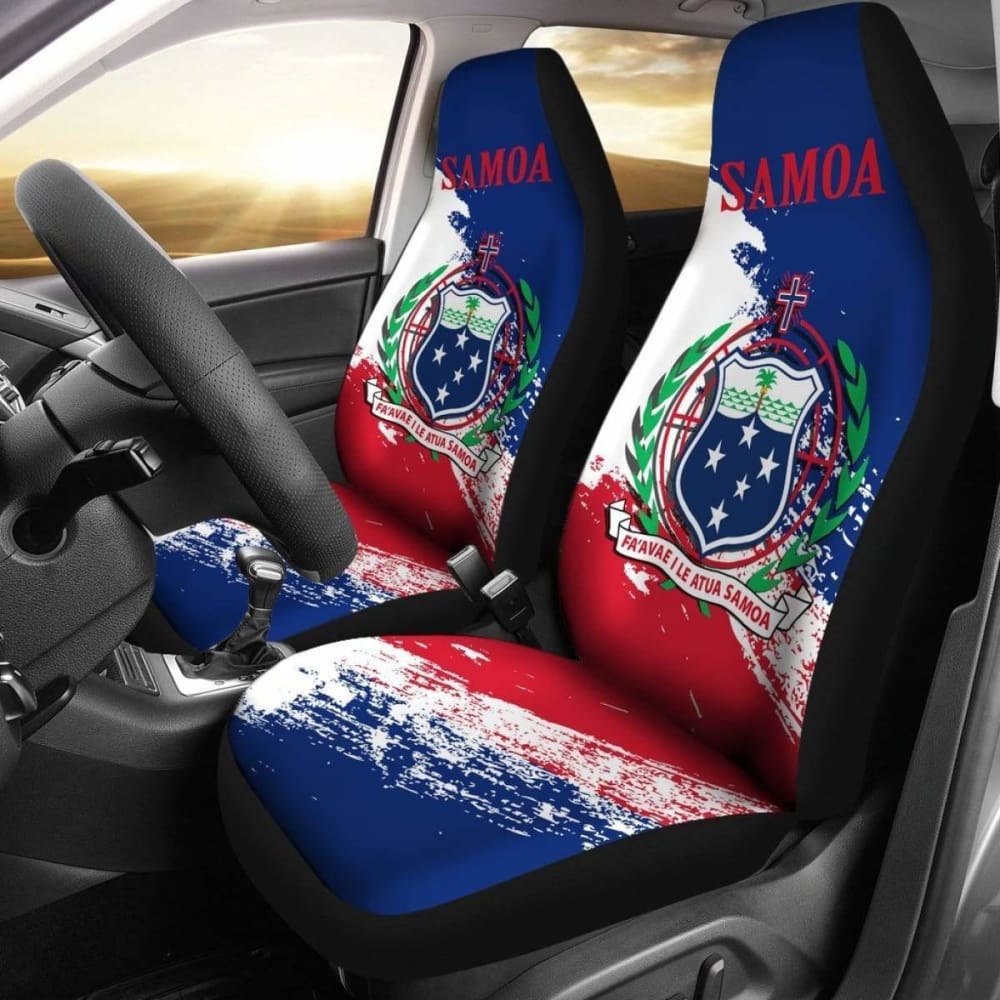 Samoa Car Seat Covers - Samoa Coat Of Arms Special - Amazing 1 105905 - YourCarButBetter