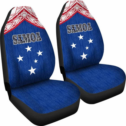 Samoa Car Seat Covers - Samoa Flag Polynesian Design - 105905 - YourCarButBetter