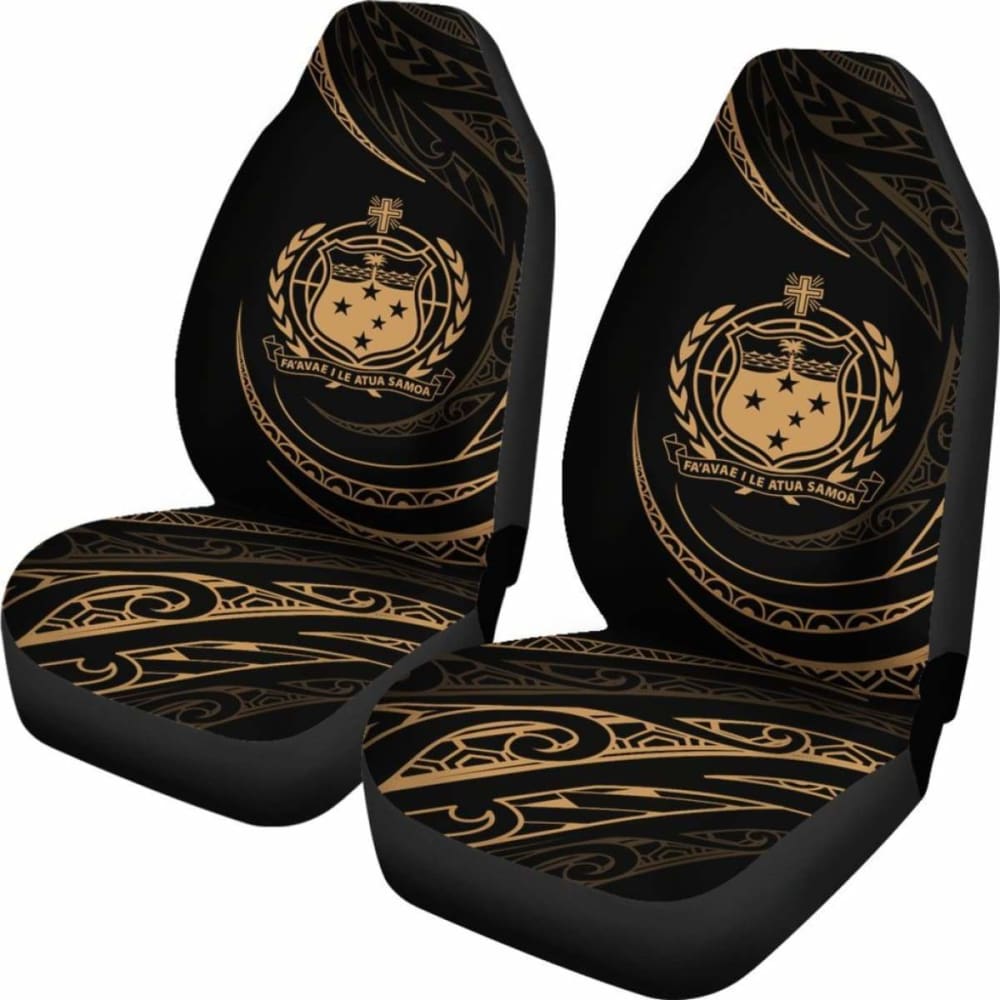 Samoa Car Seat Covers - Gold - Frida Style - 105905 - YourCarButBetter