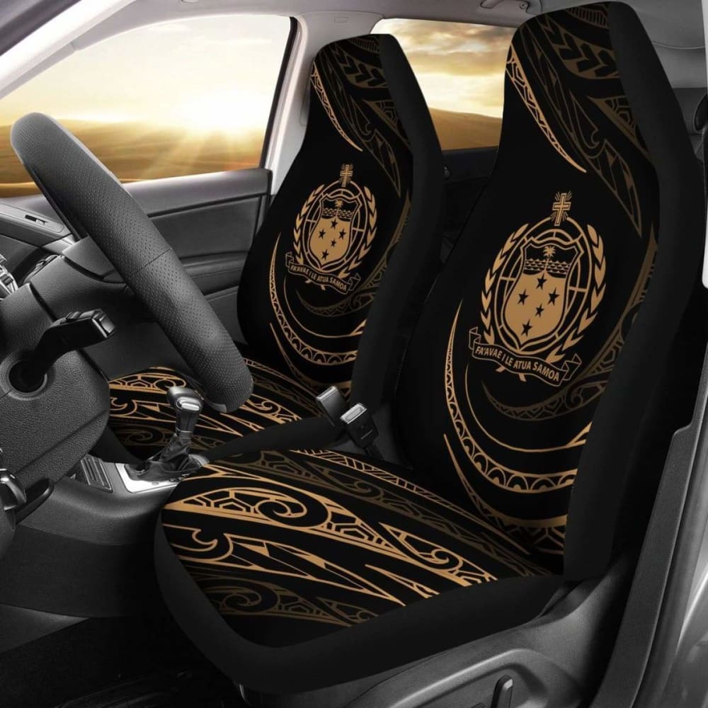 Samoa Car Seat Covers - Gold - Frida Style - 105905 - YourCarButBetter