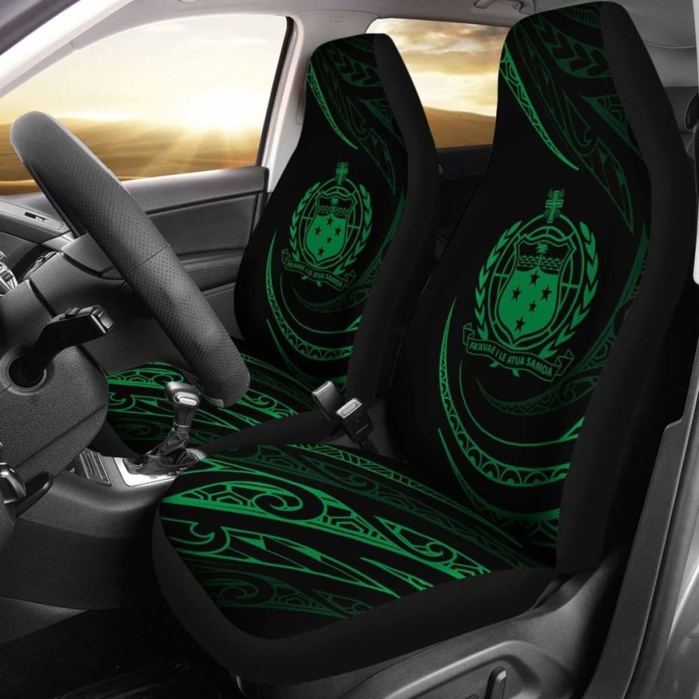 Samoa Car Seat Covers - Green - Frida Style - 105905 - YourCarButBetter