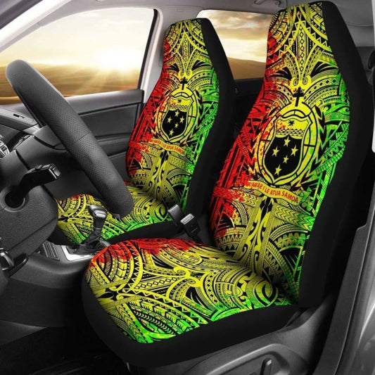 Samoa Car Seat Covers Polynesian Samoa Coat Of Arms 174914 - YourCarButBetter