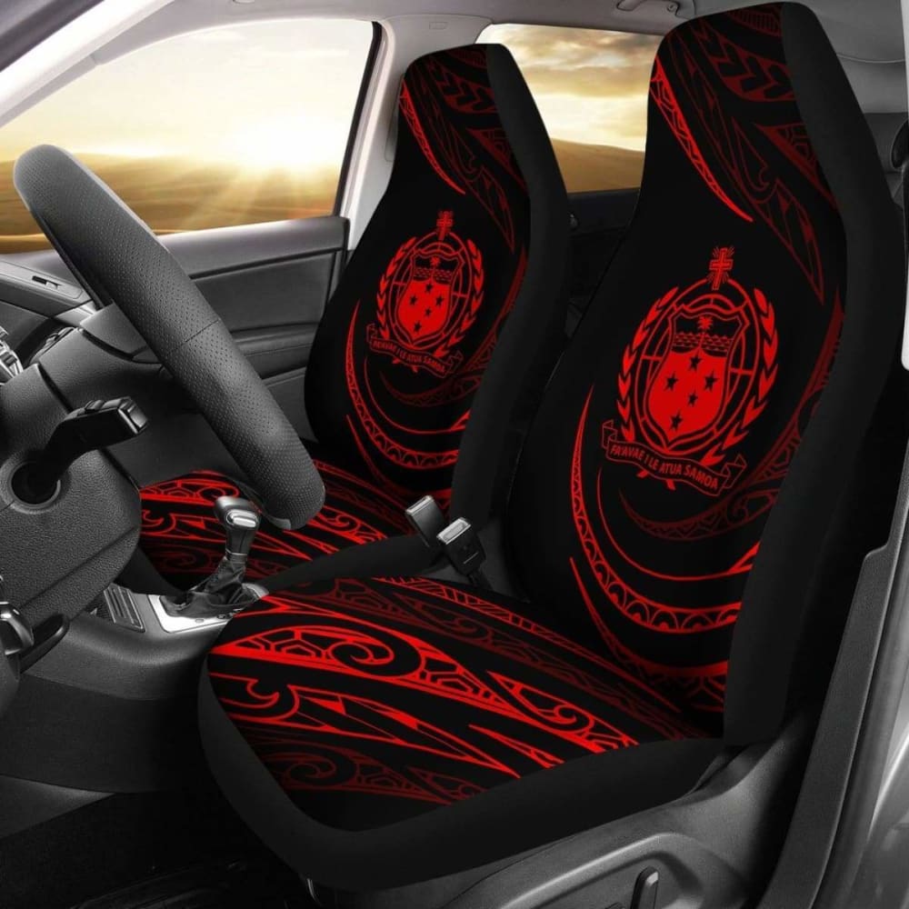 Samoa Car Seat Covers - Red - Frida Style - 105905 - YourCarButBetter