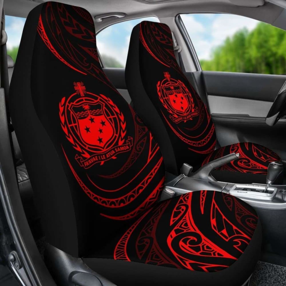 Samoa Car Seat Covers - Red - Frida Style - 105905 - YourCarButBetter