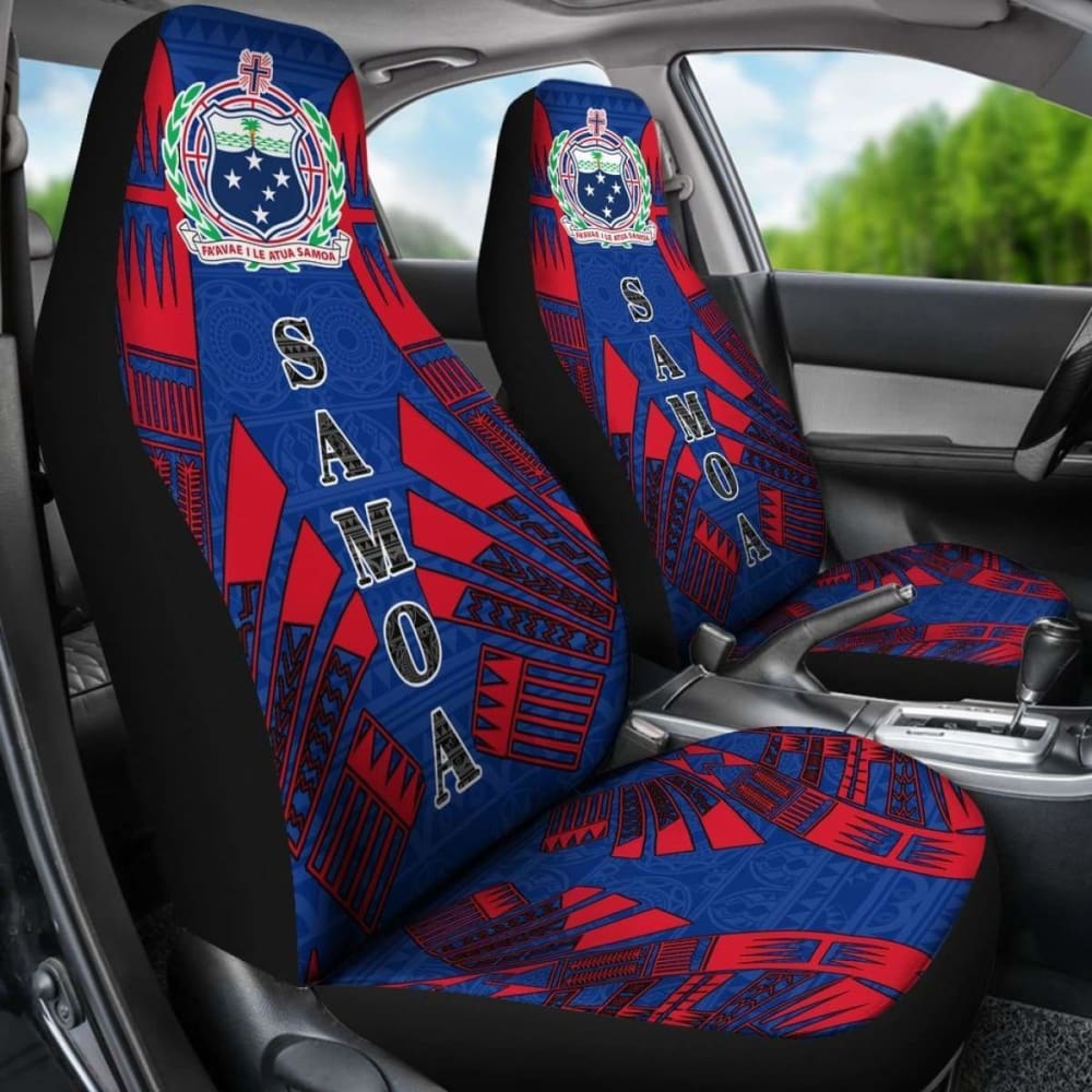 Samoa Car Seat Covers Tattoo Style 1 174914 - YourCarButBetter