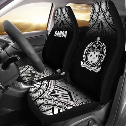 Samoa Polynesian Car Seat Covers - Black Fog - 105905 - YourCarButBetter