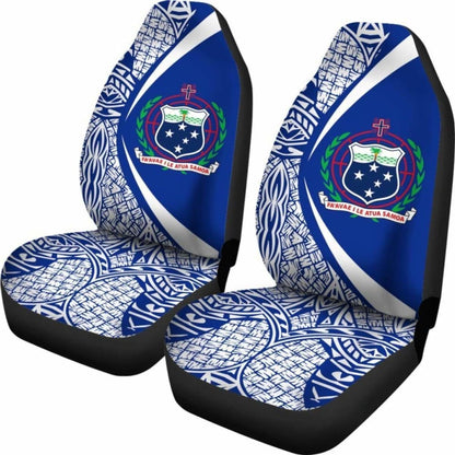 Samoa Polynesian Car Seat Covers Circle Style Amazing 105905 - YourCarButBetter