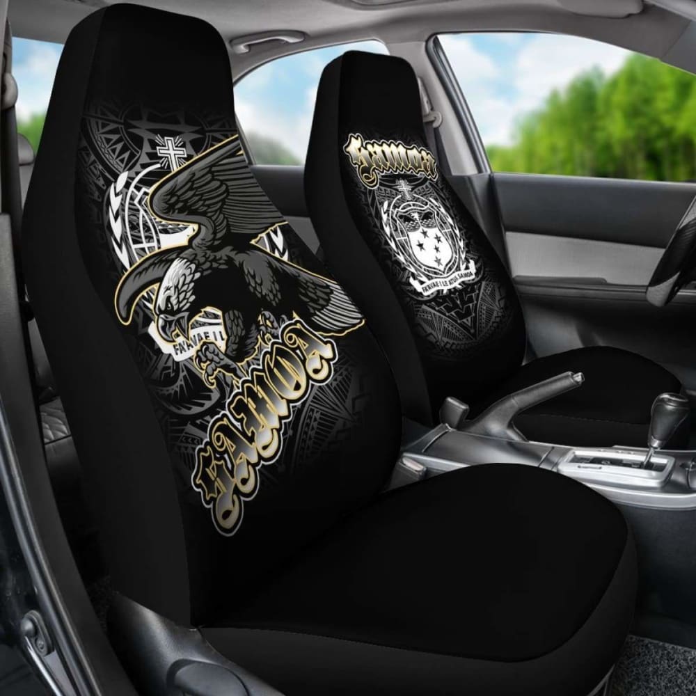 Samoa Polynesian Car Seat Covers - Samoa Eagle - 110424 - YourCarButBetter