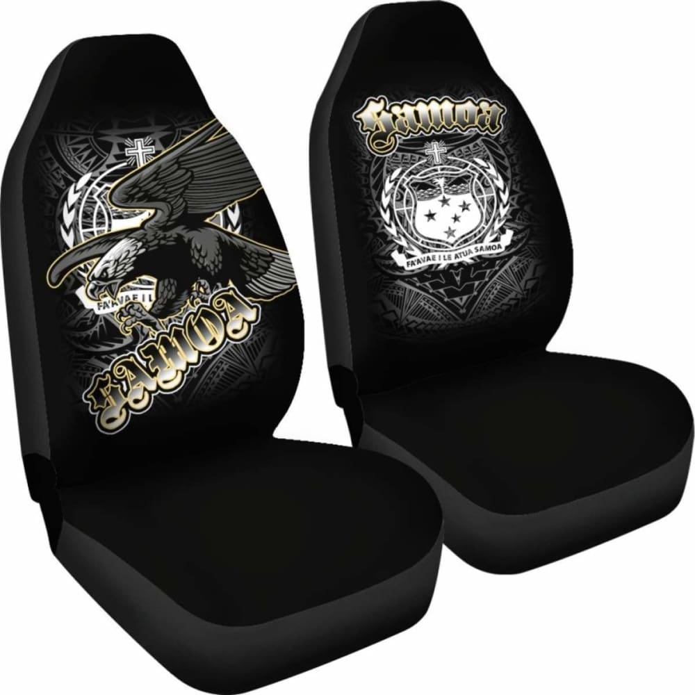 Samoa Polynesian Car Seat Covers - Samoa Eagle - 110424 - YourCarButBetter