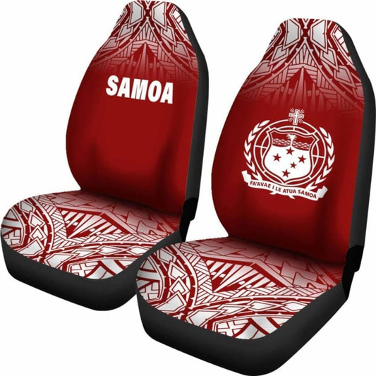 Samoa Polynesian Car Seat Covers - Red Fog - 105905 - YourCarButBetter