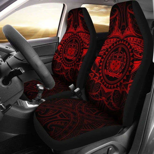 Samoa Polynesian Car Seat Covers - Samoa Red Seal - 18 105905 - YourCarButBetter