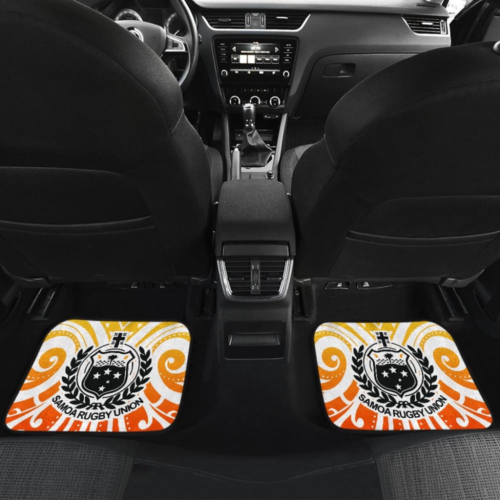 Samoan Coat of Arms American Samoa Flag Car Floor Mats 211904 - YourCarButBetter