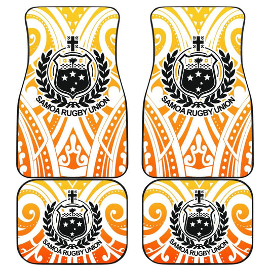 Samoan Coat of Arms American Samoa Flag Car Floor Mats 211904 - YourCarButBetter