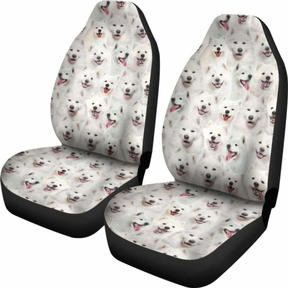 Samoyed Full Face Car Seat Covers 090629 - YourCarButBetter