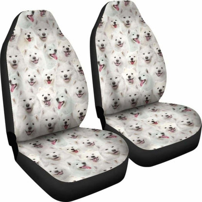Samoyed Full Face Car Seat Covers 090629 - YourCarButBetter