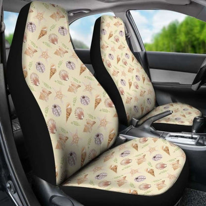 Sand With Sea Shell Pattern Car Seat Covers 174914 - YourCarButBetter