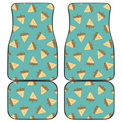 Sandwich Pattern Print Design 03 Front And Back Car Mats 160830 - YourCarButBetter