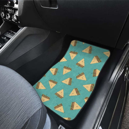 Sandwich Pattern Print Design 03 Front And Back Car Mats 160830 - YourCarButBetter
