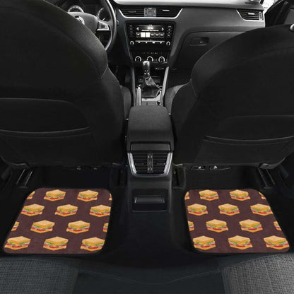 Sandwich Pattern Print Design 04 Front And Back Car Mats 160830 - YourCarButBetter