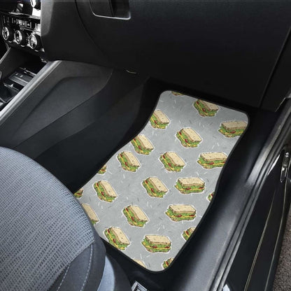 Sandwich Pattern Print Design 05 Front And Back Car Mats 160830 - YourCarButBetter